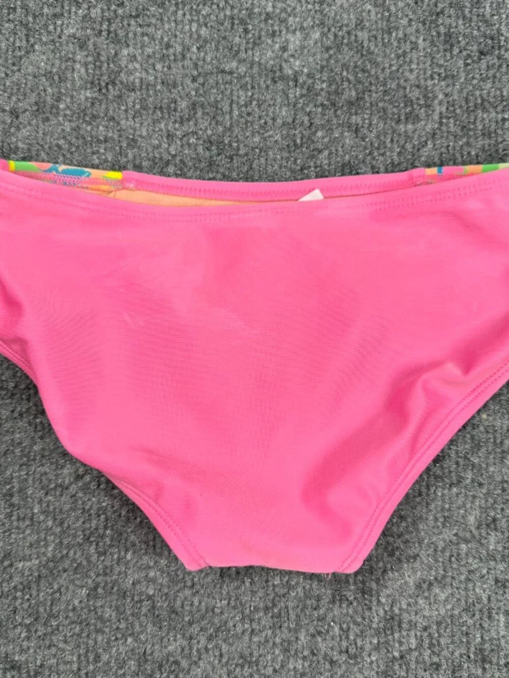 Cat & Jack Girls Pink Floral Side Bikini Swim Bottoms Size S (6/7)